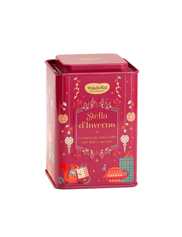 Square Tin Rosso con infuso