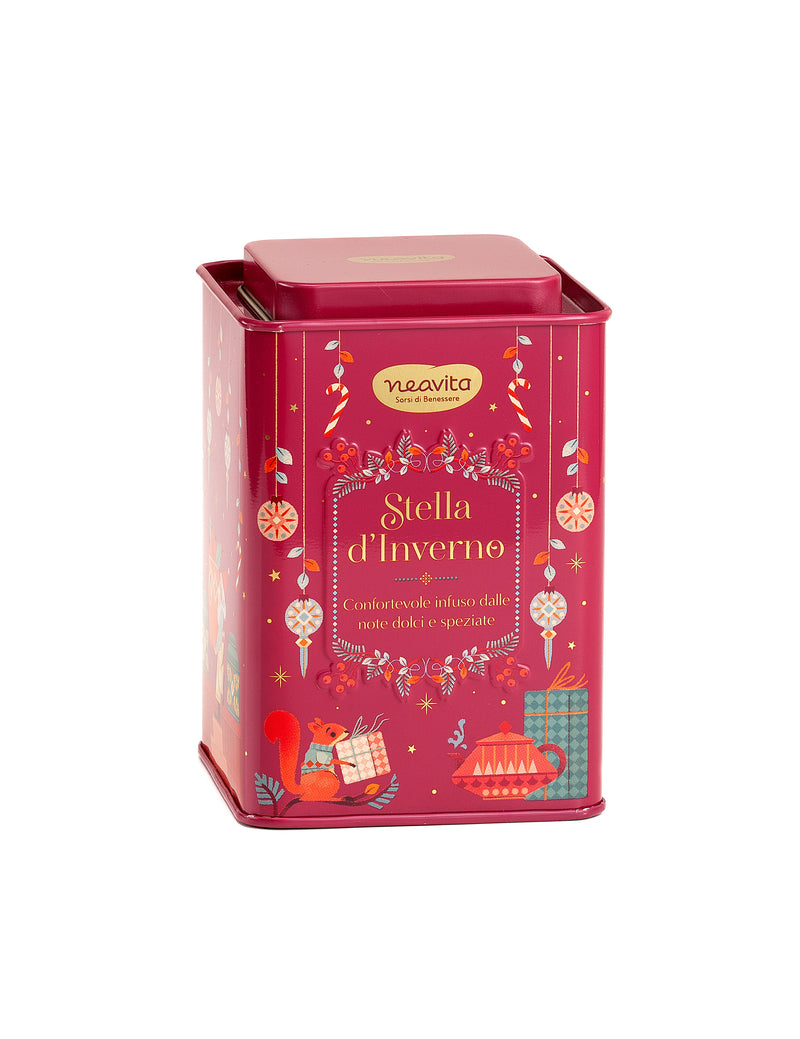 Square Tin Rosso con infuso