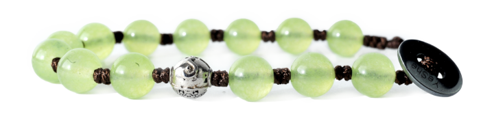Agata Verde Chiaro braccialetto con pietre Yeshe