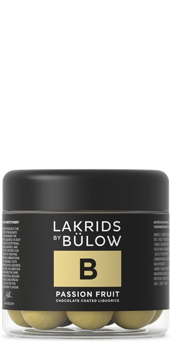 Lakrids B liquirizia ricoperta di cioccolato e Passion Fruit